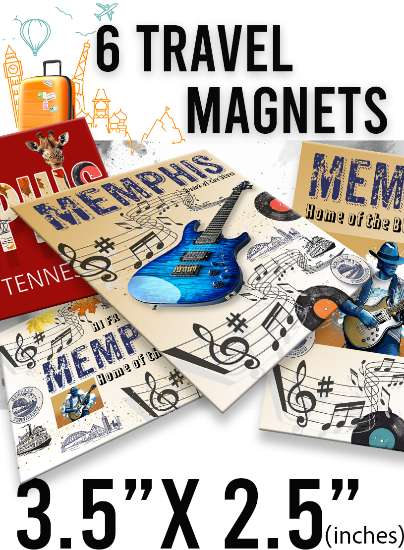 Set of 6 Memphis-Themed Fridge Magnets – Limited-Time Offer