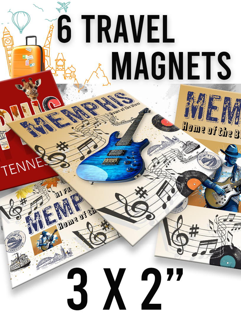 Set of 6 Memphis-Themed Fridge Magnets – Limited-Time Offer