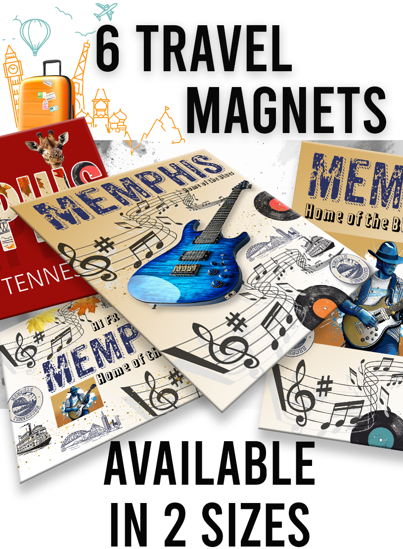 Set of 6 Memphis-Themed Fridge Magnets – Limited-Time Offer